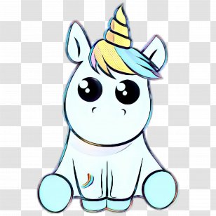 Unicorn Drawing - Cartoon - Smile Pleased Transparent PNG