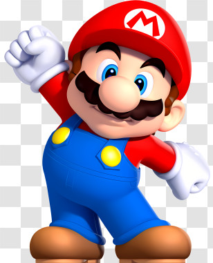 Luigi Mario - Animated Character In Action Pose Transparent PNG