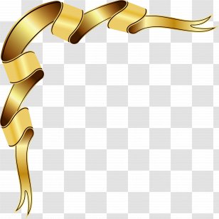 gold ribbon golden transparent png pnghut