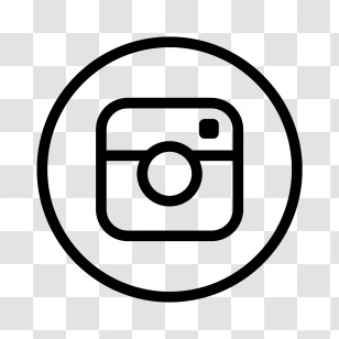 Instagram - Instagram Logo In Black And White Circle Design Transparent PNG