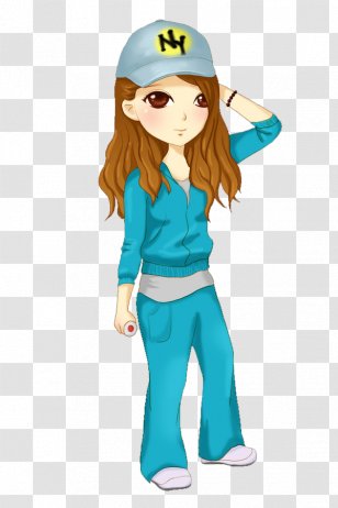 Baseball Cap Cartoon Woman Illustration Transparent PNG