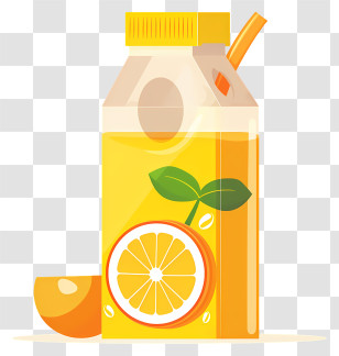 Juice Carton - Carton Of Orange Juice Transparent PNG