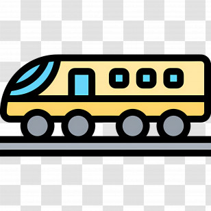 Bullet Train - Cartoon Train Illustration Transparent PNG