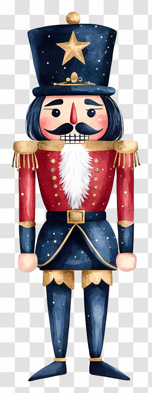 Christmas Nutcracker - Hand-Painted Nutcracker Soldier For Christmas Transparent PNG