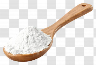 Wooden Spoon With Flour - Wooden Spoon With Flour Transparent PNG