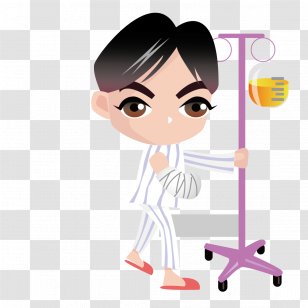 Intravenous Therapy Clip Art - Watercolor - Infusion Man Transparent PNG