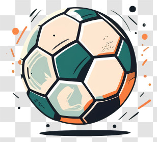 Soccer Ball - Colorful Soccer Ball Illustration Transparent PNG