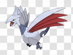 Skarmory - Metallic Cartoon Bird In Flight Transparent PNG