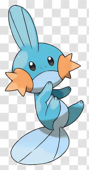 Mudkip - Blue Creature Illustration Transparent PNG