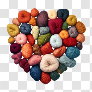 I Love Yarn Day - Colorful Yarn Balls Collection Transparent PNG