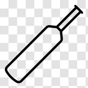 Cricket Logo - Cricket Bat Outline Icon Transparent PNG