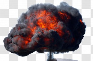 Black Mushroom Cloud - Frame - Silhouette Transparent PNG