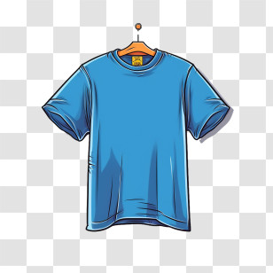 T Shirt
 - Blue T-shirt On Hanger Illustration Transparent PNG