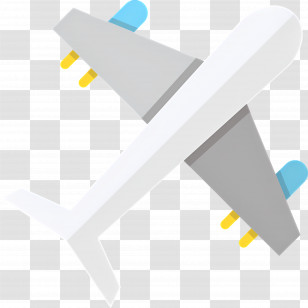 Aeroplane - Iconic Airplane Illustration Transparent PNG