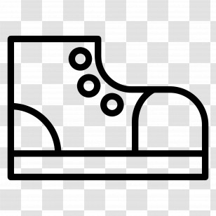 Boots - Minimalist Shoe Icon Transparent PNG