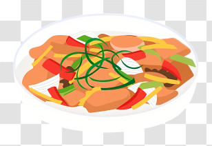 Thai Food - Stir Fry With Vegetables Transparent PNG