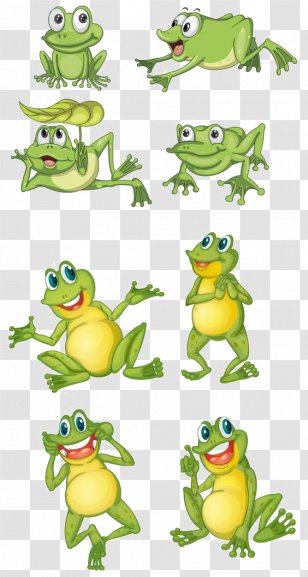 Frog Cartoon Clip Art - Lithobates Clamitans Transparent PNG