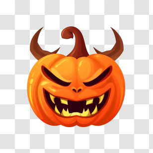 Jack O Lantern - Evil Jack-o-Lantern Pumpkin For Halloween Transparent PNG