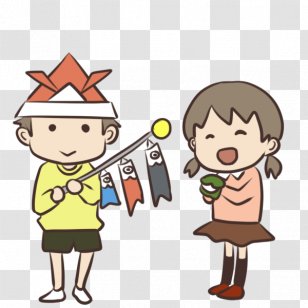Kashiwamochi Koinobori Illustration Children's Day Clip Art - Finger - Father Transparent PNG