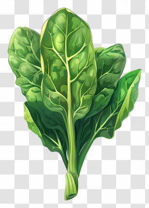 Spinach - Fresh Green Spinach Leaves Illustration Transparent PNG