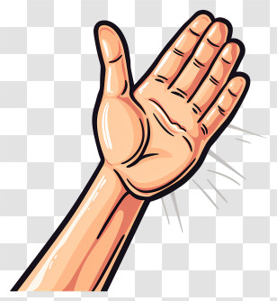 High Five - Illustrated Hand Transparent PNG