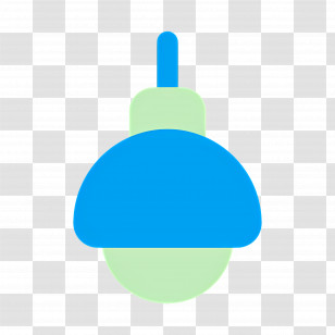 Hanging Lamp - Simple Light Bulb Icon Transparent PNG