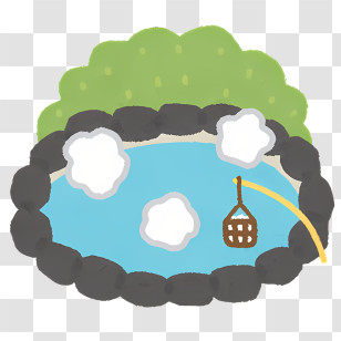 Icon - Relaxing Hot Spring In Nature Transparent PNG