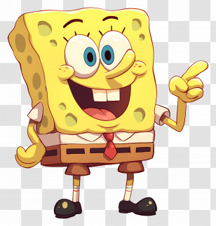 Spongebob Squarepants - SpongeBob Cartoon Character Art Transparent PNG