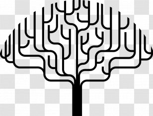 Silhouette Drawing Tree - Logo - Abstract Transparent PNG