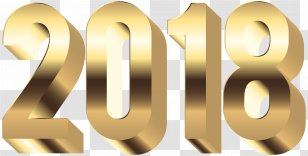 0 Clip Art - Party - Golden 2018 Transparent PNG