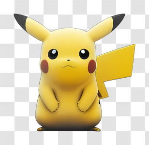 Pikachu - Cute Yellow Pikachu Character Transparent PNG
