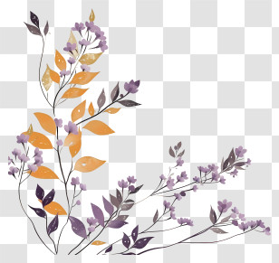 Lilac Flowers - Botanical Floral Design Transparent PNG