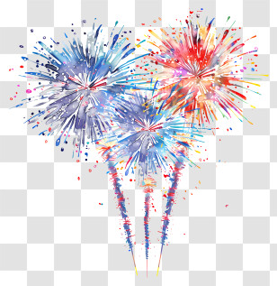 Firework - Colorful Fireworks For Celebratory Display Transparent PNG