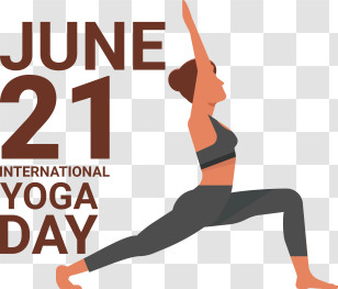 International Day Of Yoga
 - International Yoga Day Poster With Yoga Pose Transparent PNG