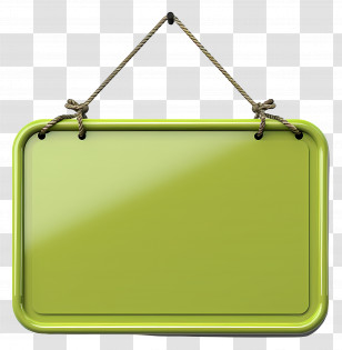 Green Board - Green Hanging Signboard For Notices Transparent PNG
