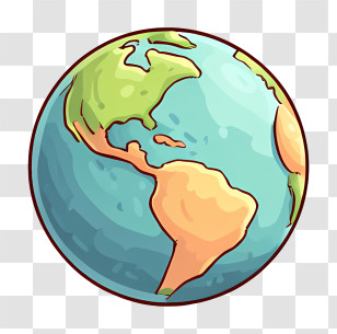Cartoon Earth - Cartoon Earth Illustration Transparent PNG
