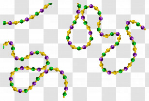 Mardi Beads - Colorful Beads Decoration Transparent PNG