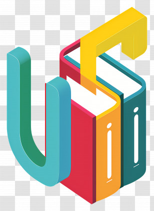 Book Logo - Colorful Books Illustration Transparent PNG