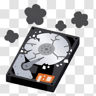 Computer - Broken Hard Drive Illustration Transparent PNG