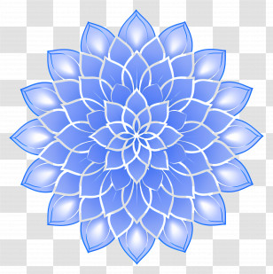 Mandala Pattern - Blue Mandala Pattern Transparent PNG