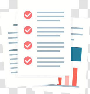 Cartoon - Checklist Documents Illustration Transparent PNG