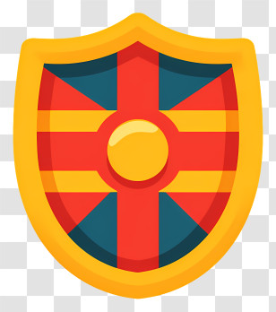 Shield Icon - Colorful Shield Symbol Transparent PNG