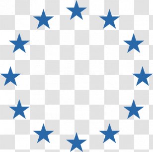 Circle Star Polygons In Art And Culture Clip - Crescent - Blue Transparent PNG