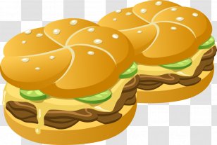 Hamburger Cheeseburger Veggie Burger Take-out Clip Art - Hot Dog Transparent PNG
