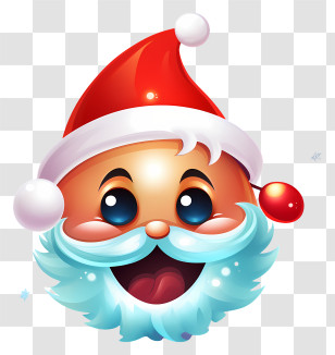 Christmas Elements - Happy Santa Claus Transparent PNG