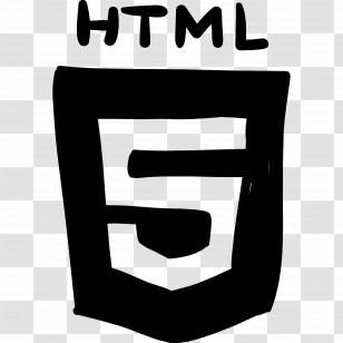 Html Logo - HTML5 Logo In Black Transparent PNG