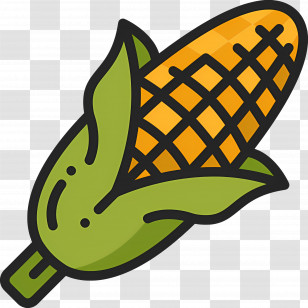 Maize - Cartoon Style Corn Illustration Transparent PNG