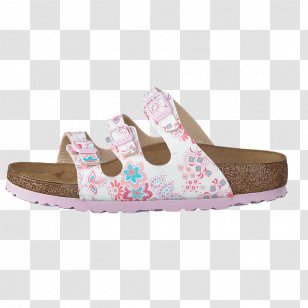 Sandal Shoe Brown Walking - Free Pink Flower Buckle Material Wealth Transparent PNG