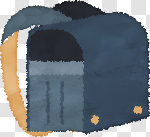 Icon - Dark Blue Backpack Illustration Transparent PNG