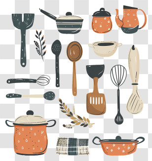 Cooking Utensils - Assorted Kitchen Utensils Transparent PNG